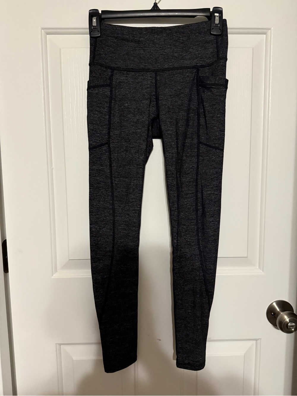 Athleta Quest Chaturanga to Town Tight Shimmer Spacedye Leggings Pockets XS